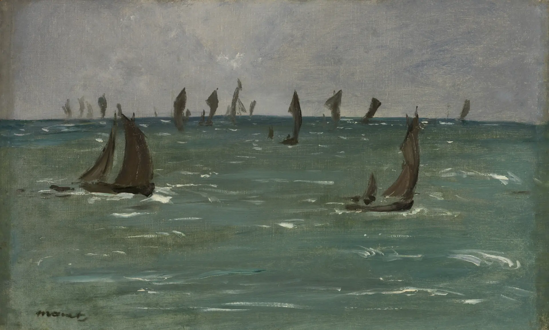 Boats at Berck-sur-Mer by Édouard Manet