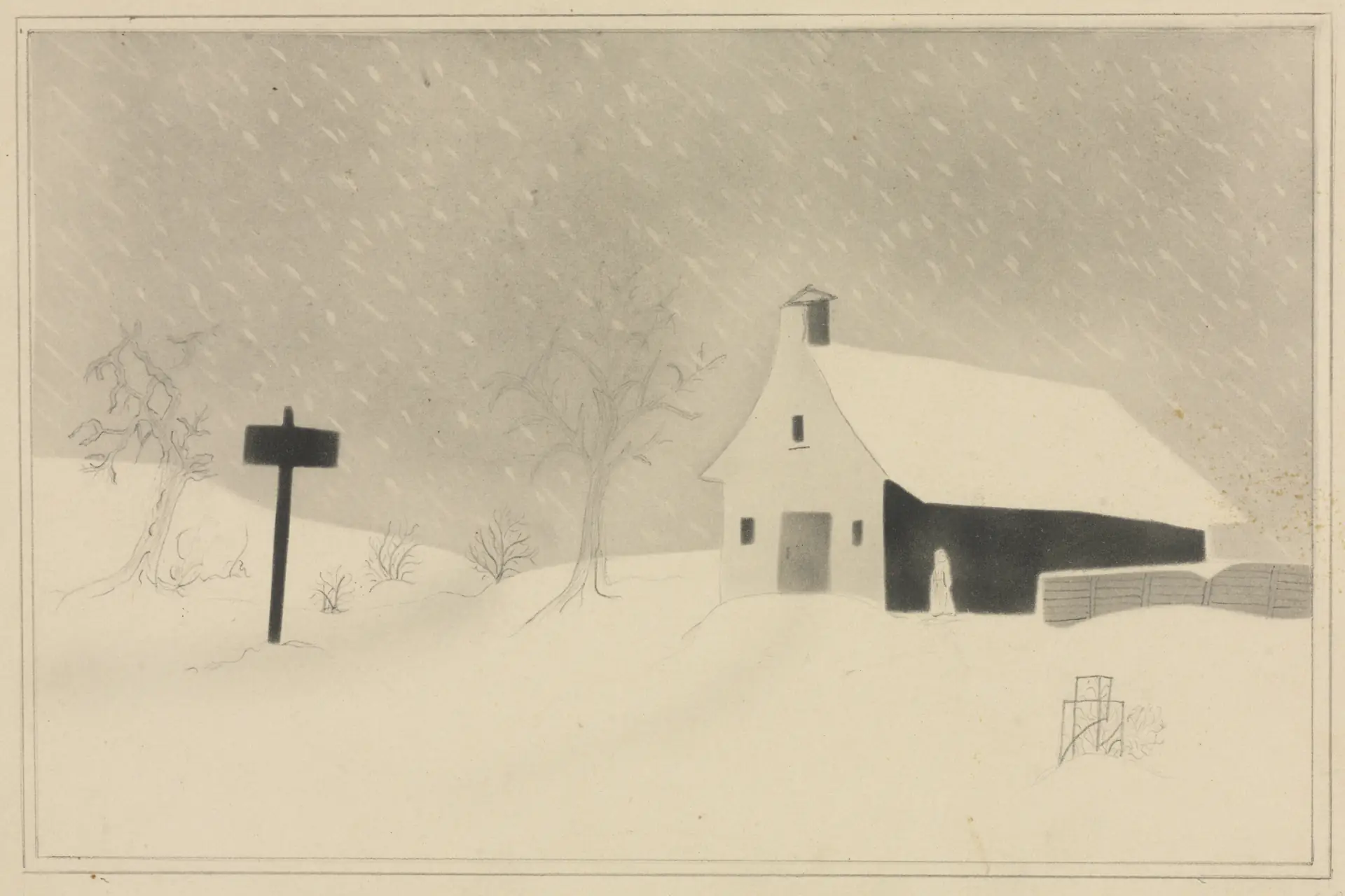 Snow Storm in Vermont by Mary Altha Nims