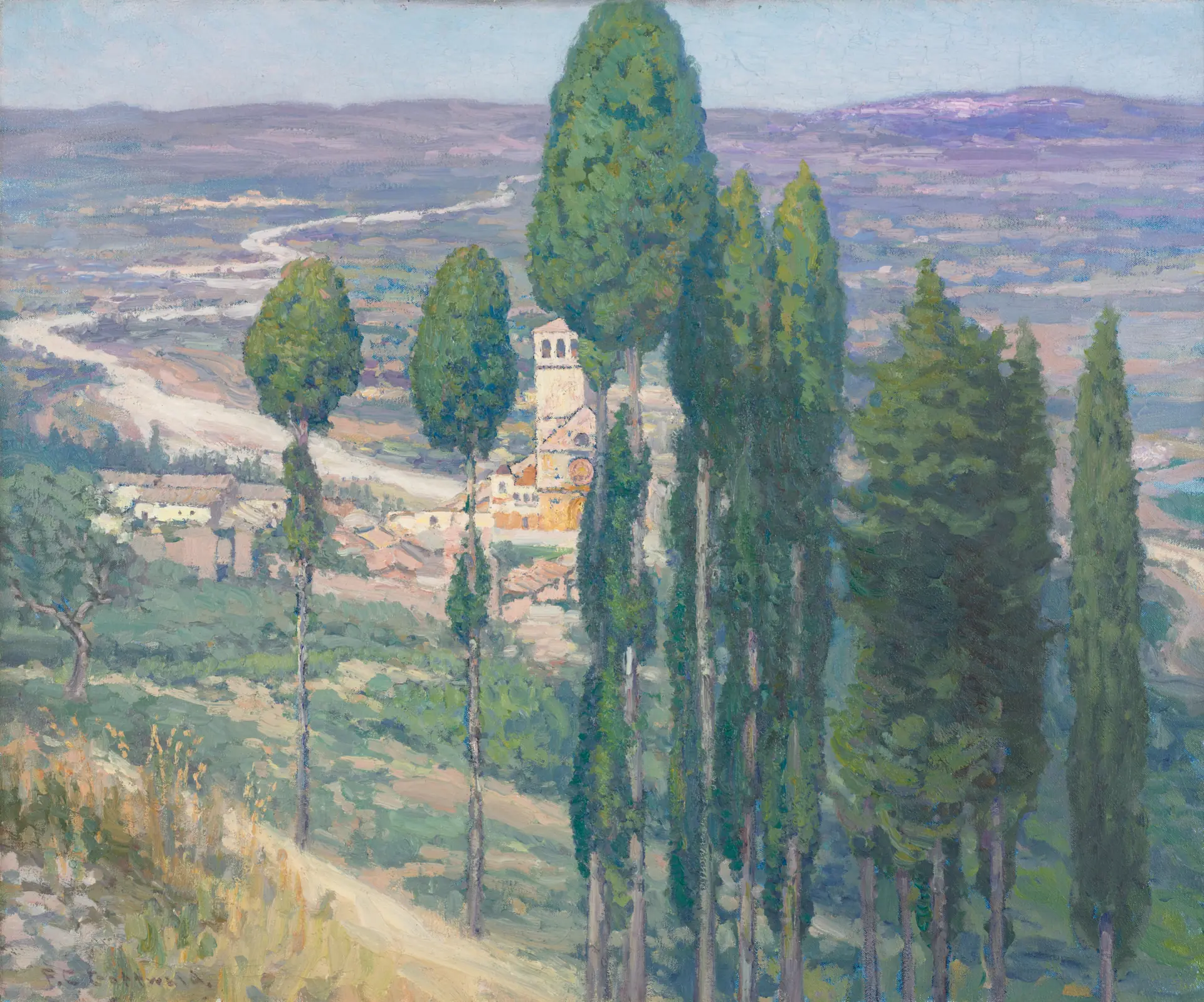 The Umbrian Valley, Italy by Frederick Gottwald
